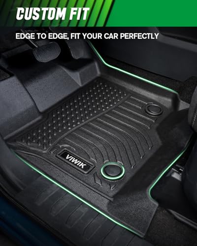 VIWIK Floor Mats Fit for Kia Sorento 7 Seat 2016-2020 S/L/LX/EX/SX/SX Limited, Anti Slip 3D Automotive Car Mats, Car Mats TPE Waterproof Floor Liners All-Weather Protection, 1st & 2nd & 3rd Row - style: Fit for 2016-2020 Kia Sorento 7 Seat S/L/LX/EX/SX/SX