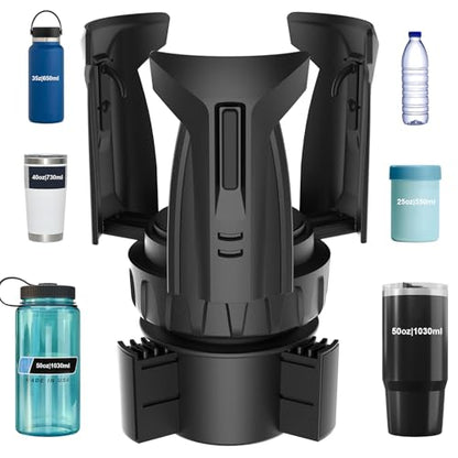 Car Cup Holder Expander, Cup Holder Extender Adapter with Expandable Arm and Adjustable Base, Compatible with Yeti Ramblers, Hydro Flasks, Stanley, Owala Most Coffee Mugs Bottles & Cups (CUP-B-1pack) - size: CUP-B-1pack