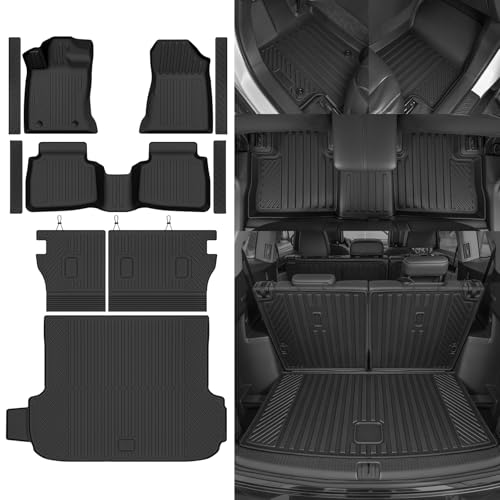 Custom Fit Floor Mats for Subaru Outback 2026, All Weather TPE Floor Liners with Trunk Mat & Backrest Protectors & Door Sill Guard, Odorless Full Set Interior Accessories - size: 24)Outback Set|2026