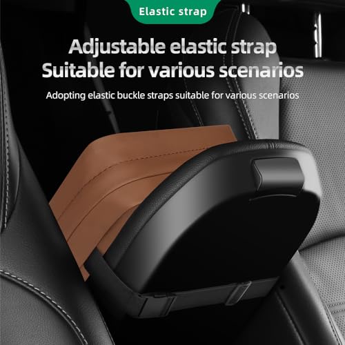 Car Tissue Holder for 120 Standard Tissue Boxes, Facial Tissue Holder for Auto Headrest, Faux Leather Napkin Box Cover, Large Capacity Car Tissue Dispenser Fits for 120 Kleenex Tissues Box (Brown) - color: Brown
