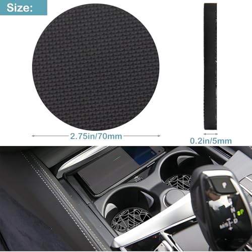 Car Cup Holder Coasters, 2 Pack – 2.75" Universal Auto Anti-Slip Insert Coaster, Rubber Car Coasters, Personalized Car Accessories for Women & Men (Spider Web) - color: Spider Web