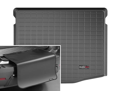 WeatherTech Cargo Trunk Liner with Bumper Protector for Ford Escape, Escape Hybrid, Escape Plug-in Hybrid - Behind 2nd Row w/Bumper Protector (401323SK), Black