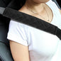 Amooca Soft Automotive Seat Belt Cover Seatbelt Shoulder Pad Neck Protector Cushions Universal Fit SUV Trucks Backpack 2 PCS Black 10.2in - color: Black, size: 10.2in-2pc