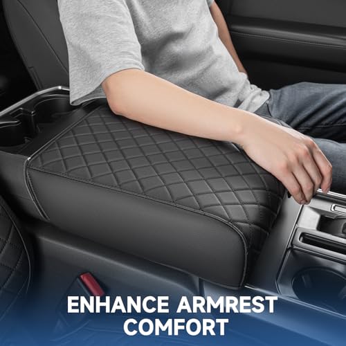 Center Console Cover Compatible with 2021 2022 2023 2024 2025 2026 Ford F150, Fully Covered Anti-Scratch Armrest Cover for car, Middle Interior Accessories (Bucket Seat Only) - size: 2021-2025 F150 Bucket Seat
