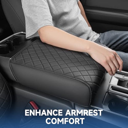 Center Console Cover Compatible with 2021 2022 2023 2024 2025 2026 Ford F150, Fully Covered Anti-Scratch Armrest Cover for car, Middle Interior Accessories (Bucket Seat Only) - size: 2021-2025 F150 Bucket Seat