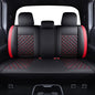 Tomatoman Tacoma Seat Covers Customized for 2005-2025 2026 Sport Extended Access Cab Pickup Truck, Waterproof Faux Leather Car Cushions(Rear Seat, Black-Red) - color: Rear Seat/Black-Red
