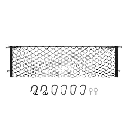 Canvcle Trunk Cargo Net for 2020-2026 Jeep Gladiator Accessories Envelope Style Mesh Trunk Net Organizer and Storage Stretchable Adjustable Elastic Nylon Rear Cargo Netting with Hooks - style: for Jeep Gladiator