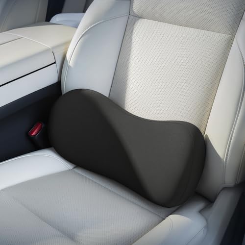 Lumbar Support Pillow - Back Pain Relief Cushion, Fits Tightly Around the Coccyx, Ergonomics Memory Foam, Skin-Friendly Fabric, Fit Car Drive, Office Chair, Rest Seat, Wheelchair (Black) - color: Black