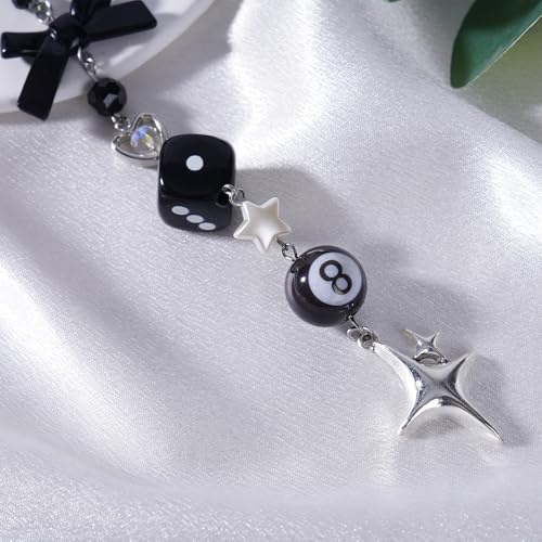 Crystal Car Rearview Mirror Charm - Flower Beaded Pendant, Elegant Hanging Cars Interior Ornament Gift for Women
