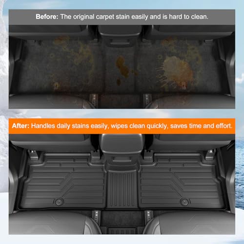 powoq Floor Mat Compatible with 2020-2025 Kia Telluride Trunk Mat with Backrest Mat 3rd Row Replacement for 2020-2022 2023 2024 2025 Kia Telluride Accessories(Trunk Mat with Backrest Mat,Floor Mat) - size: Compatible with Kia Telluride | 2020-2025