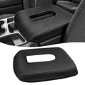 Center Console Cover for 2019-2026 Chevy Silverado & GMC Sierra 1500 2500 3500 HD Accessories, 40/20/40 Jump Seat, Vinyl Leather Arm Rest Protector, Anti-Scratch, Black Gray Stitching