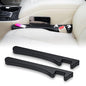 Car Seat Gap Filler Set of 2, Seat Side Gap Filler Fill Gap Between Seat & Console with Double-Sided Textured Design Soft Foam For Car SUV Truck, Seat Crevice Blocker Stop Things from Dropping - color: Black