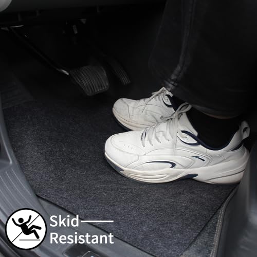 Disposable Car Floor Mats, 30 Pack Grey Felt Car Floor Mats, Heavy Duty Waterproof Non-Slip Car Carpet Protector, Universal Fit Temporary Automotive Mats for Detailing, Uber, Taxi, SUV, Truck (Grey) - size: Grey-30pcs