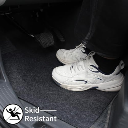 Disposable Car Floor Mats, 30 Pack Grey Felt Car Floor Mats, Heavy Duty Waterproof Non-Slip Car Carpet Protector, Universal Fit Temporary Automotive Mats for Detailing, Uber, Taxi, SUV, Truck (Grey) - size: Grey-30pcs