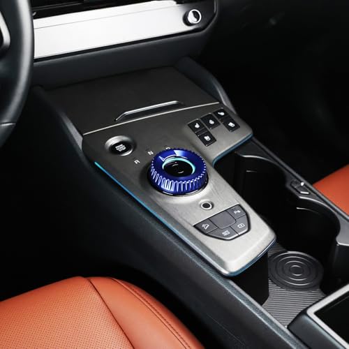 YOUTOOCAR Aluminum Alloy Gear Shift Knob Cover Compatible with Kia EV6 2022–2026, NIRO EV 2023–2026, Seltos 2024–2026, Sportage Hybrid/PHEV 2023–2026 (Blue) - color: Blue