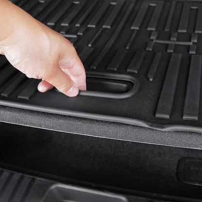 Cargo Mat with Backrest Mat for 2020-2025 Kia Telluride, All Weather TPE Trunk Mat Rear Cargo Liner Back Seat Cover Protector for Kia Telluride Accessories - style: Cargo Mat