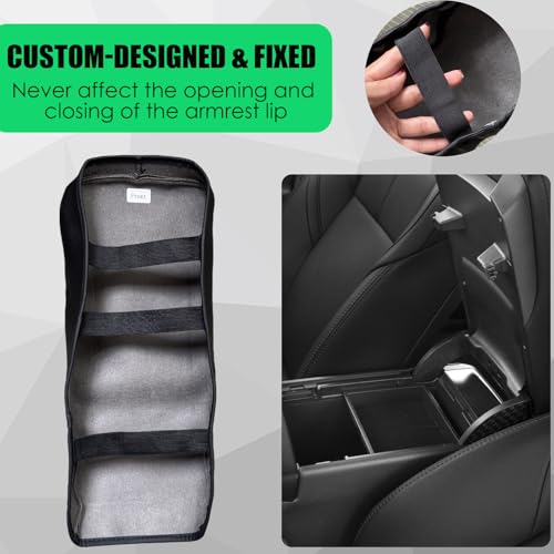 Center Console Cover for Toyota Avalon 2013-2018, Leather Middle Console Cover Scratch-Resistant & Stylish Upgrade for Toyota Avalon 2013 2014 2015 2016 2017 2018 Interior Accessories - size: 3) 13-18 |Avalon| Black,Thin Size