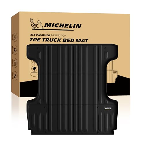 MICHELIN Truck Bed Mat for 2007-2021 Toyota Tundra 5.5 FT / 66.7" Only (Not Fit Drop-in Liners), All-Weather Truck Bed Liner, Custom Fit, Durable TPE, Non-Slip - size: 1) Tundra | 07-21 | 5.5 FT