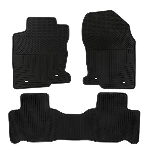 Car Floor Mats Custom Fit for 2015-2021 Lexus NX300 /NX300h /NX200t Black Rubber Auto Liner Mats All Weather Protection Heavy Duty Odorless - color: All Black, size: 2015-2021 Lexus NX