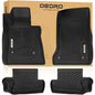 OEDRO Floor Mats Fit for 2016-2024 Chevrolet Camaro, Unique Black TPE All-Weather Custom Fit Floor Liners for Chevrolet Camaro LS/LT/LT1/SS/ZL1, 1st and 2nd Row Car Mats Set - style: 16-24 Chevy Camaro 1st & 2nd