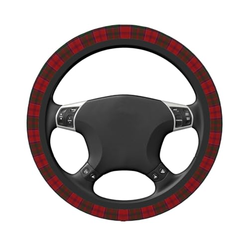 Thickened Elastic Steering Wheel Cover, Grant Clan Tartan Plaid Pattern Ultra, Soft, Breathable, Fit for Cars, SUVs, Trucks, Stylish Comfortable Grip - color: Grant Clan Tartan Plaid Pattern