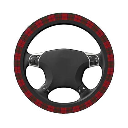 Thickened Elastic Steering Wheel Cover, Grant Clan Tartan Plaid Pattern Ultra, Soft, Breathable, Fit for Cars, SUVs, Trucks, Stylish Comfortable Grip - color: Grant Clan Tartan Plaid Pattern