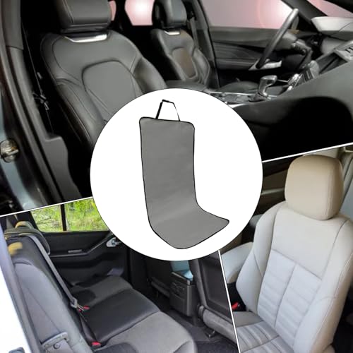 Pet Car Cover - Waterproof Seat Pad, Non Slip Cushion Protector, Soft Sturdy Easy Install, Interactive Keeps Seats Clean, Excellent Pet Travel Gear, Family Road Trip Sedan Truck 41.73x19.29 Inches - color: Dark Gray