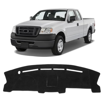 KUST Black Dash Cover for Ford F150 F-150 2004-2008, 2004-2008 Lincoln Mark LT Left Hand Driving Polyester Dashboard Cover Non-Slip Interior Accessories for F150 Custom Fit Dash Mat Sunshade No Glare - size: For F-150 04-08