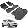 Automotive Floor Mats & Cargo Liners Trunk Set Compatible with 2019-2021 2022 2023 2024 Nissan Murano, All Weather Car Accessories Floor Liner 1st and 2nd Row Car Mat Black. - style: 16)19-24 Murano Floor & Cargo Mats