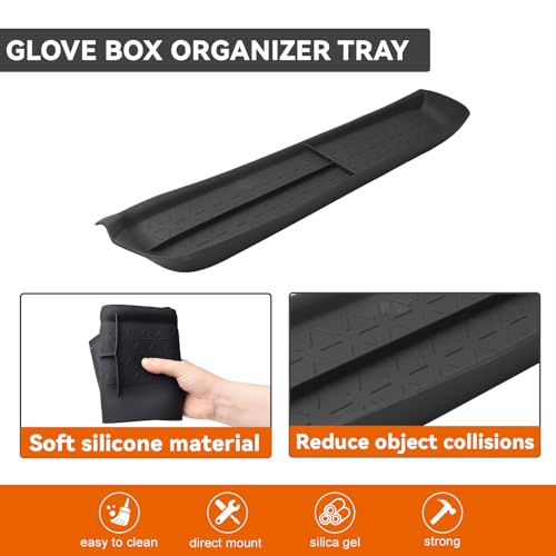 Glove Box Dividers Organizer Compatible with Toyota RAV4 2025 2024 2023 2022 2021 2020 2019 Accessories, Interior Insert PET Divider