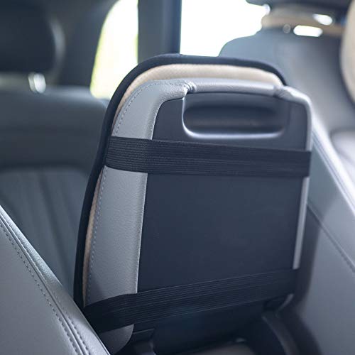 FH Group Neosupreme Gray Flat Pattern Center Console Pad – Water-Resistant Armrest Cover Protector for Cars, SUVs & Trucks - color: Gray, style: Console Cover (Plain)