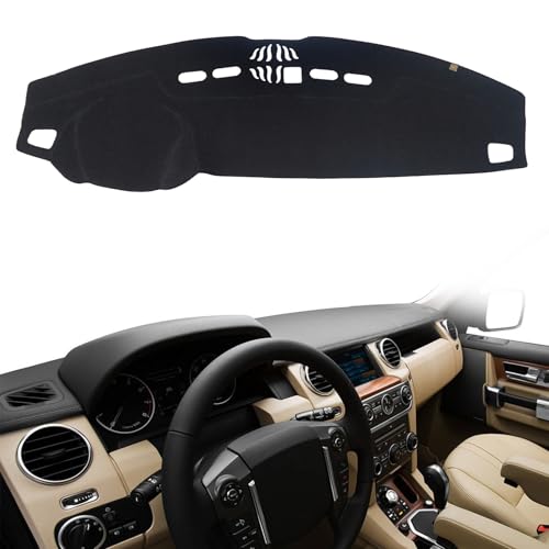 AUQDD Dashboard Cover Mat Fit for 2005 2006 2007 2008 2009 La-nd Rover LR3 /2010-2016 LR4, 2006-2009 Range Rover Sport, Black Flannel Dash Mat, Anti-Glare, Anti-Reflection, No Peculiar Smell - color: Black, size: Fit For 05-09 La-nd Rover LR3/10-16 LR4