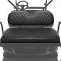 Golf Cart Rear Seat Covers for EZGO Club Car Yamaha Aftermarket Rear Seat Only-Thick Premium Marine Leather with Custom Diamond Design Comfortable/Anti-Scratch/Anti-Fading/Easy to Install - style: Fit Aftermarket Rear Seat