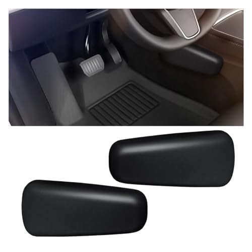 2PCS Car Door Armrest Pads, Soft Memory Foam Car Knee Leg Elbow Cushion, Leather Car Arm Rest Pillow for Comfort Support, Universal Car Interior Accessories for Most Vehicles (Black)