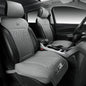 CAR PASS Car Seat Protector, 2 Pack Sideless Nappa Leather Seat Covers for Cars, All Season Waterproof Breathable Front Seats Cushion with Storage Pocket Universal Fit Vehicle Car SUV Truck, All Gray - color: Gray