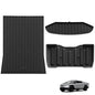 3W Tesla Cybertruck Pickup Trunk Mat Set 2023 2024 2025,TPE All Weather Custom Fit Pickup Frunk Mat Cargo Liner Set, Black - size: 7. Tesla Cybertruck|23-25|Truck Bed Mat Set