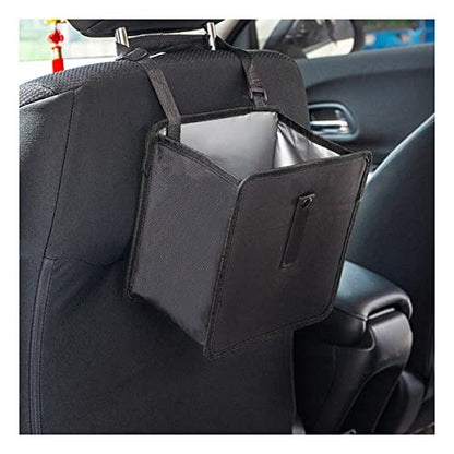 Fekey&JF Foldable Car Trash Can, Hanging Waterproof Leakproof Trash Can Storage Bag for Car with Large Capacity, Car Interior Accessories (Small) - size: Small