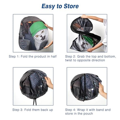 Windshield Sun Shade - Car Sun Shade Windshield, Cute Reflector Sunshade Offers Ultimate Protection for Car Interior - color: Cat