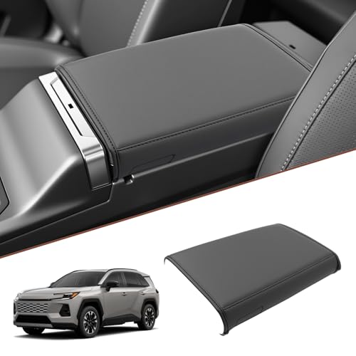 SKTU for 2026 Toyota RAV4 Armrest Cover for 2026+ Toyota RAV4 (LE/SE/XLE Premium/Woodland/XSE/Limited) Center Console Cover Toyota RAV4 2026 Accessories Console Cushion Cover Soft - color: 2026+ RAV4 Armrest Cover