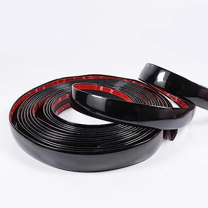 16FT Automotive Trim Molding 1-9/16"(40mm) Wide Glossy Black Car Side Moldings UV-Protected Scratch-Proof for All Vehicles Body Door Window Bumper Self Adhesive - size: 1-9/16 in Wide