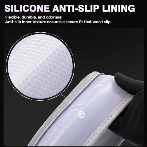 Winter Steering Wheel Cover, Microfiber Suede Car Steering Wheel Covers with Anti-Slip Lining, Breathable Elastic Car Steering Wheel Protector Soft, Universal Standard Size 14-15 inch