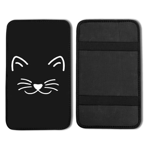Cat Vehicle Center Console Armrest Cover Pad,Cat Car Accessories Soft Middle Console Cushion Pad,Auto Arm Rest Mat Decor Cats Gifts for Women Men Dad for Most Vehicle SUV Truck - color: Cat