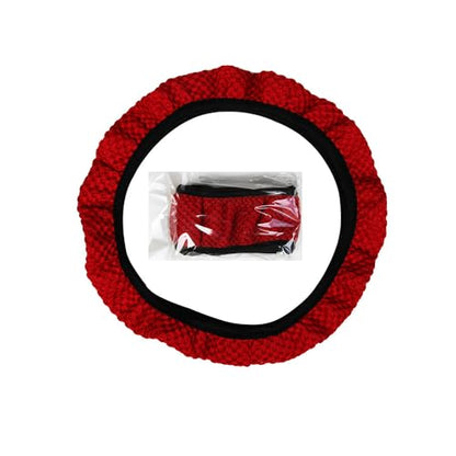 Steering Wheel Cover - Breathable, Comfortable, Non-Slip Universal Fit for Cars and Trucks | Easy Install | Premium Leather Feel