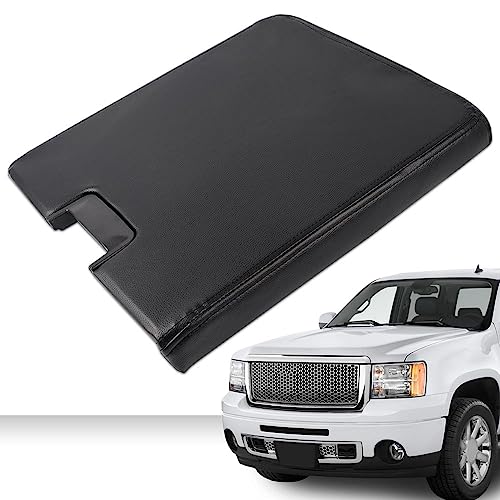 Center Console Lid Armrest Cover w/Latch Replacement Fit Chevy 2007-2013 Silverado Suburban Tahoe Avalanche/GMC Sierra Yukon Replaces 20864154