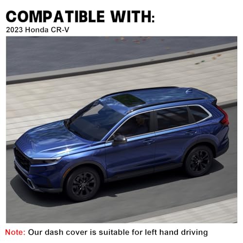 Dashboard Dash Board Cover Mat Carpet Compatible with Honda CRV CR-V 2023-2025(Without HUD Models) Dashboard Mat Covers Internal Accessories Black - style: Fit for 2023-2025 CRV