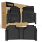 VIWIK TPE Floor Mats for Chevy Silverado/GMC Sierra 1500 2019-2026 Crew Cab, All Weather Car Mats Compatible for GMC Sierra 2500HD/3500HD 2020-2026, Chevy Silverado 1500 Accessories, 3pcs - size: Fit for 2019-2026 Silverado/GMC Sierra 1500