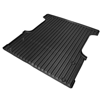 IKON MOTORSPORTS TPE Truck Bed Mat, Compatible with 2022-2024 Toyota Tundra Crew Max 5.5Ft, Custom Fit All Weather Heavy Duty 3D Rear Storage Cargo Trunk Tray Protector Liner 1PC, Black