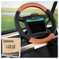 10L0L Golf Cart Steering Wheel Cover for Yamaha, Club Car DS & Precedent 1981-up, 14 Inch Black Brown - color: Black Brown