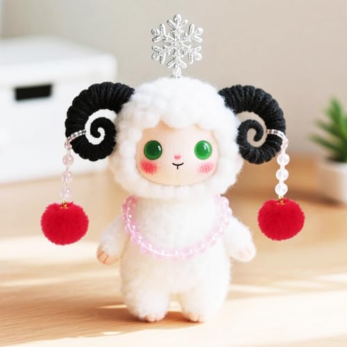 Tupalizy 50PCS Fluffy Pom Poms Charms Soft Fuzzy Faux Fur Puff Ball Pendant for Keychains Bracelets Earrings Jewelry Making Tassels Bags DIY Crafts Party Favors Gifts Accessories - color: Red