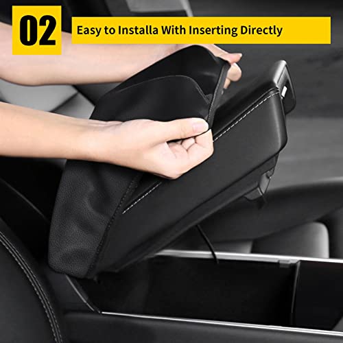 Armrest Console Console Covers for Ford Explorer 2011-2019 Black - color: black